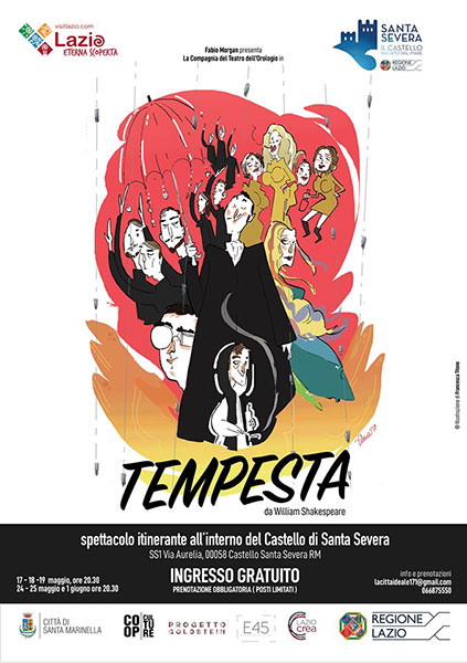 Santa Severa: teatro itinerante con “La Tempesta” di William Shakespeare