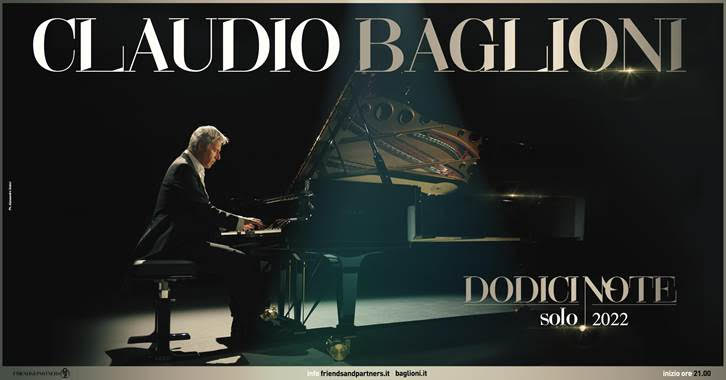 Claudio Baglioni- “Dodici note solo” Il tour dal vivo nei teatri più prestigiosi d’Italia
